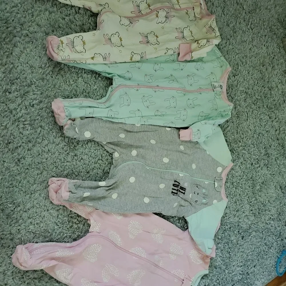 Gerber 0-3 month Girl's Sleepers